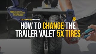 How To Change The Tires On A Trailer Valet 5X Mover Tongue Jack [upl. by Killoran834]