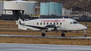 Central Mountain Air Beech 1900D Taxi and Takeoff [upl. by Ruiz737]