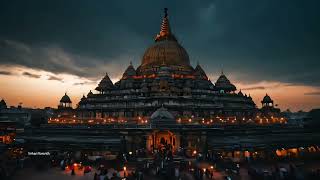 Ayodhya  Ram Mandir Aerial View  AI Video [upl. by Neelie]