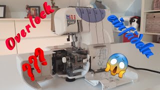 Tutorial Overlock einfädeln W6 Overlock Maschine einfädeln W6 einfädeln [upl. by Yelrahs]