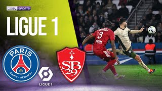 PSG vs Brest  LIGUE 1 HIGHLIGHTS  012824  beIN SPORTS USA [upl. by Keffer]