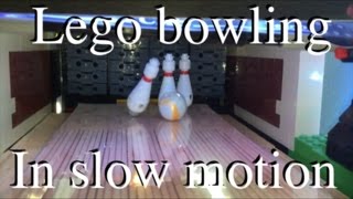 Lego bowling in slow motion [upl. by Stoddart]