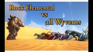 Rock Elemental VS All Wyverns  ARK Survival Evolved  Cantex [upl. by Poppo720]