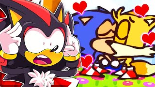 SONIC KISSES TAILS Shadow Reacts To Ultimate “Sonic The Hedgehog” Recap Cartoon [upl. by Aiciram]