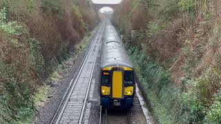 Southeastern Train  375622  at South Darenth Dartford [upl. by Dry]