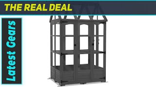 MCombo Wooden Greenhouse with Adjustable Roof Vent and 8 Lockable Doors [upl. by Biddle]