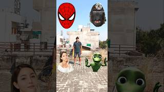 Head to spiderman gorilla amp girl dancing  funny vfx magic video shorts [upl. by Nodrog]