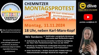 Chemnitzer Montagsprotest  11112024 [upl. by Neema382]