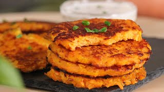 Sweet Potato Fritters  How Tasty Channel [upl. by Bjorn681]