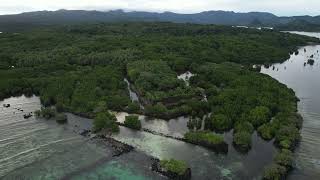 Drone Aerial video of the famous Nan Madol in the island garden of Pohnpei Ponape State FSM [upl. by Boehike]