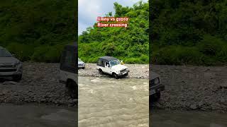 Jimny vs gypsy water crossing ‼️jimny vs gypsy river offroad shorts short viralshort [upl. by Courtnay]