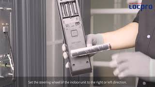 Locpro K300 how to Install smart digital door lock KLOC [upl. by Vitek]