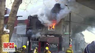 Incendie rue Champflour à TroisRivières [upl. by Anwahsal]