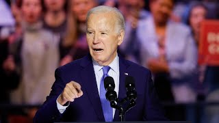 Joe Biden starts ‘making up words’ at Virginia rally [upl. by Elraet]