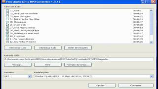 Tutorial Como converter as musicas de um CD para mp3 [upl. by Yolane]