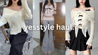 yesstyle haul 2024  try on cute korean fashion [upl. by Sundberg]