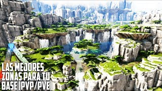 ESTAS SON LAS MEJORES ZONAS PARA TU BASE EN VALGUERO PvPPvE  Ark Survival Evolved [upl. by Arlyn173]