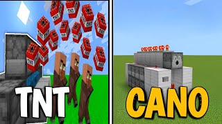 5 EASY TNT Cannons in Minecraft [upl. by Gluck]