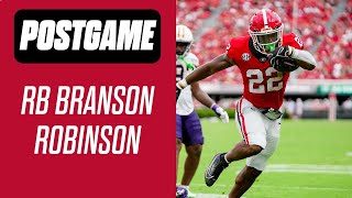 Branson Robinson finds end zone after tough injury a year ago discusses road to recovery [upl. by Anael95]