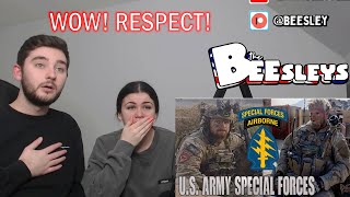 BRITISH COUPLE REACTS  US Army Special Forces  Green Berets  Quiet Professionals WOW [upl. by Nref264]