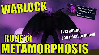 Warlock RUNE of METAMORPHOSIS Guide ALL RACES amp PHASES Season of Discovery [upl. by Nitsej452]