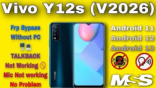 Vivo Y12s Frp Bypass 2023  Vivo Y12s Frp Bypass 2024  Vivo Y12s Frp Bypass Android 11  12 [upl. by Danny]