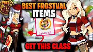 The Best Frostval Seasonal Items 2 Classes AQW [upl. by Kari]