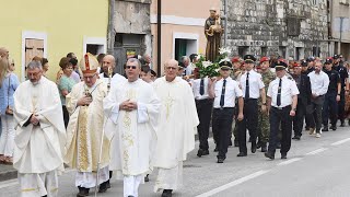 Procesija ulicama Knina povodom blagdana Sv Ante [upl. by Naltiac664]