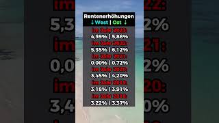 Rentenerhöhung in Ost und Westdeutschland [upl. by Ekihc645]