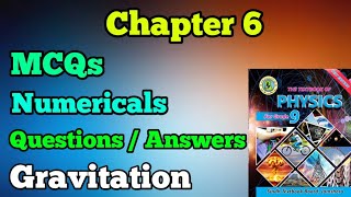 Numericals MCQs and Questions  Answer chapter 6 gravitation class 9 New physics book Sindh board [upl. by Airrej285]