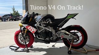 Aprilia Tuono V4 1100 Factory On Track In A Group  Buttonwillow Config 13A CCW [upl. by Yelak]