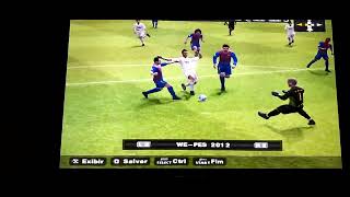 Gol de CR7jogando Pes2012 Clássico [upl. by Yssor]