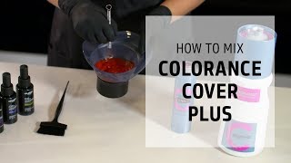 How to mix Colorance Cover Plus demipermanent hair color  Goldwell Education Plus [upl. by Berlauda]