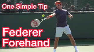 Finish Above Your Head To Shape The Ball Tennis Forehand Technique [upl. by Norabal]