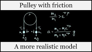 What if theres friction between the rope and the pulley Atwood machine [upl. by Aipotu416]