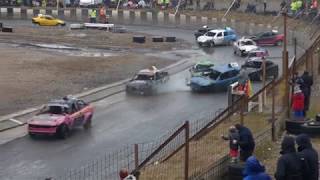 Ladies bangers red flag  Warton Raceway4th March 2018 [upl. by Enyaz240]