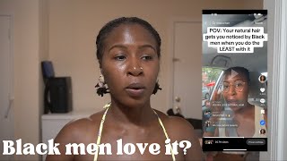 What Black men really think about my SHORT 4C hair my viral TikTok [upl. by Nodaj262]