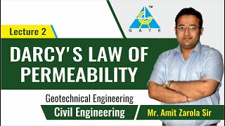 Darcys Law of Permeability  Lecture 2  Geotechnical Engineering [upl. by Garber338]