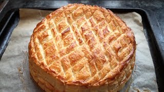 EASY GALETTE DES ROIS Recipe  Sweet Almond Filling  Epiphany Cake [upl. by Viki]