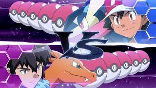 Kalos League Final Battle Ash vs Alain Full HD quotUp in the Airquot AMV [upl. by Nnaeirb]