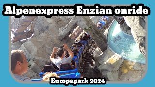 Alpenexpress Enzian onride Europa park 2024 [upl. by Nnylecoj80]