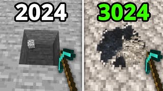 Minecraft in 2024 vs 3024 [upl. by Poppy55]