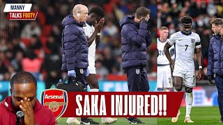 FUMMING 🤬  SAKA INJURED  England 12 Greece [upl. by Dmitri]