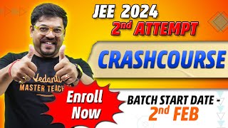 JEE Mains 2024 Crash Course JEE 2nd Attempt  Link in Description  Harsh Sir VedantuMath [upl. by Kred]