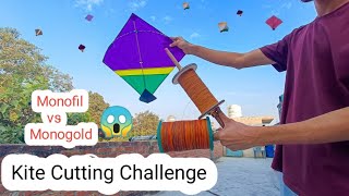 Kite Cutting Challenge  Mono fil vs Monogold which is Best [upl. by Cirtap788]