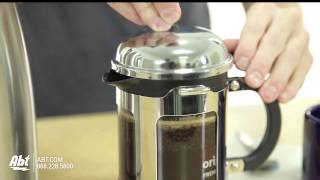 How to Use a Bodum Chambord 4 Cup French Press Coffee Maker  1117116 [upl. by Ahasuerus589]