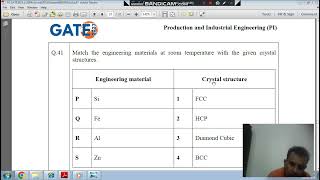 gate 2023 Production and Industrial Engineering PI solution Q41 [upl. by Dimitri]