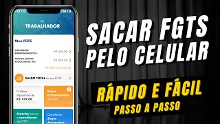 SAQUE FGTS  Como Sacar FGTS pelo Celular QUALQUER BANCO [upl. by Fleda]