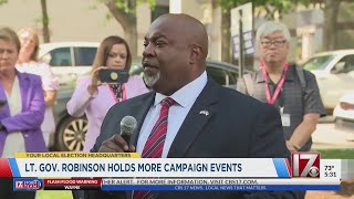 Mark Robinson blitzes the state as polls show Josh Stein leading NC governor’s race [upl. by Raseac524]