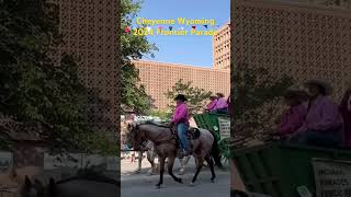 First Time to witness Cheyenne Wyoming 2024 Frontier Parade  w chippewa navajoland [upl. by Naujid]